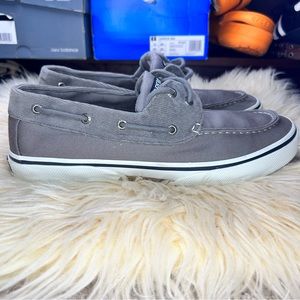 Men’s Grey White Brown Low Top Sperry Bahamas 2 Shoes Sneakers Size 10.5